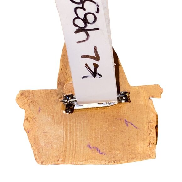 Miniature Wicker Basket Brooch Pin Handmade Rustic Charm Wearable Picnic Basket - Picture 2 of 3